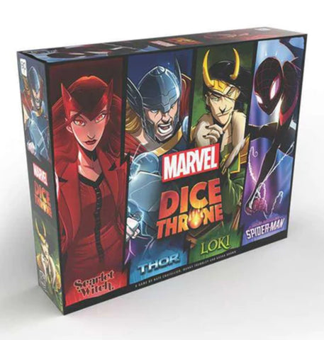 Marvel Dice Throne: 4-Hero Box (Scarlet Witch, Thor, Loki, and Spider-Man)