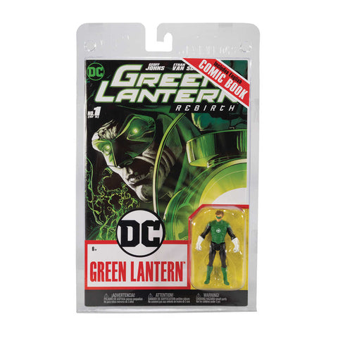 DC Direct Wv2 Hal Jordan Green Lantern 3in Action Figure W/Comic Case (Ne
