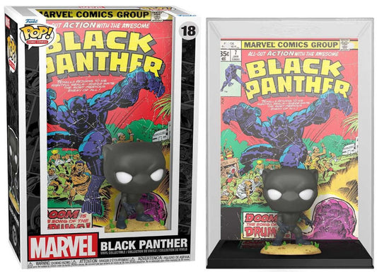 Pop Comic Cover Marvel Black Panther Vinyl Figure