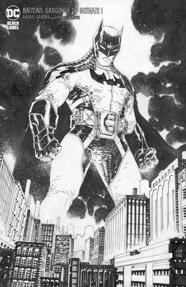 Batman Gargoyle Of Gotham #1 (Of 4) Cover E 1:25 Jim Lee Black & White Variant (Mature)