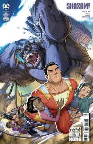 Shazam #4 Cover G  Pete Woods Connecting Justice League vs Godzilla vs Kong Card Stock Variant
