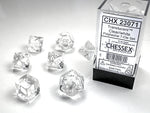 Chessex Dice - Translucent - Clear/White