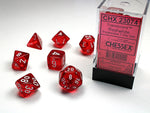 Chessex Dice - Translucent - Red/White
