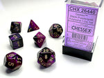 Chessex Dice - Gemini - Black-Purple/Gold